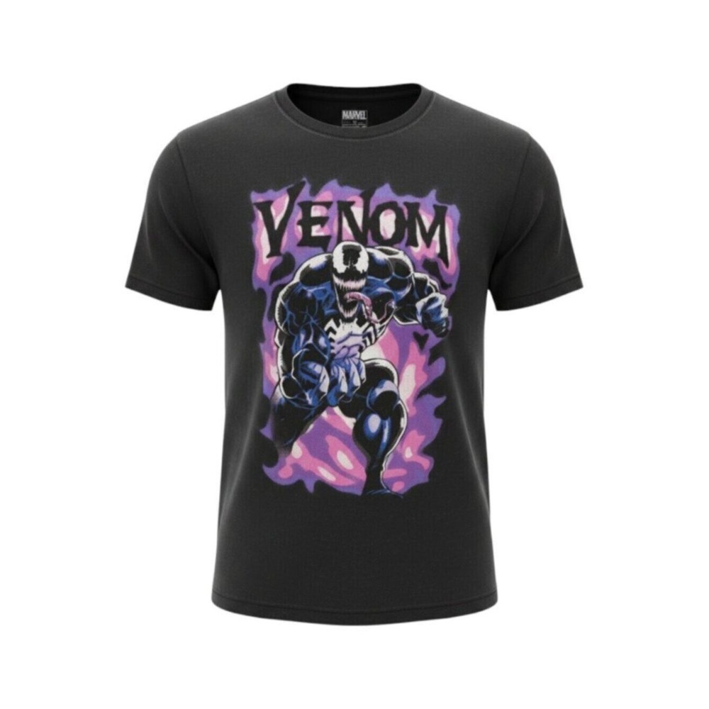 Marvel Men's Venom Black Graphic T-Shirt 2X Shirt Tee